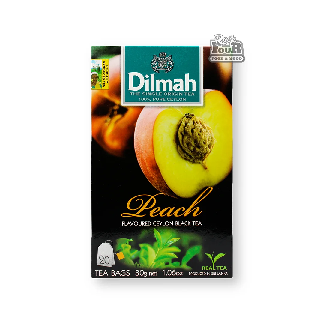 Սև թեյ «Dilmah» դեղձի համով 20հատ